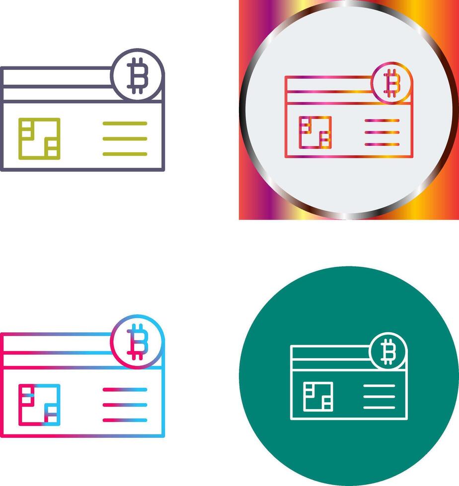 Credit Card Icon Design vector