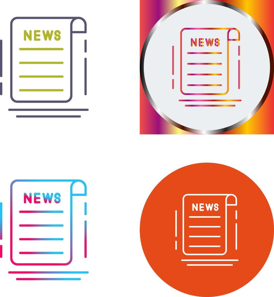 News Icon Design vector