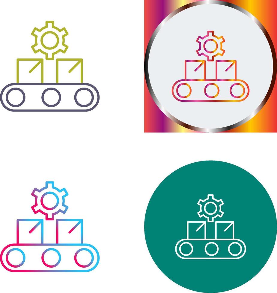 Conveyor Belt Icon Design vector