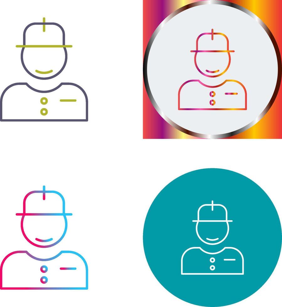 Worker Icon Design vector