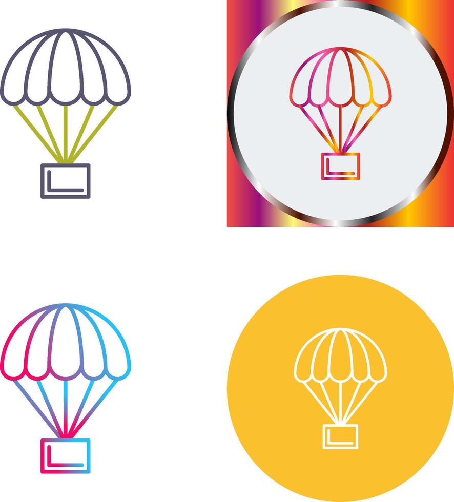 Parachute Icon Design vector