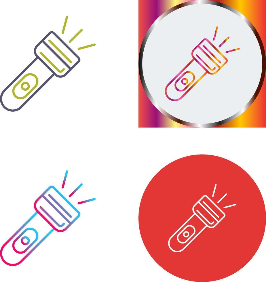 Flash Light Icon Design vector