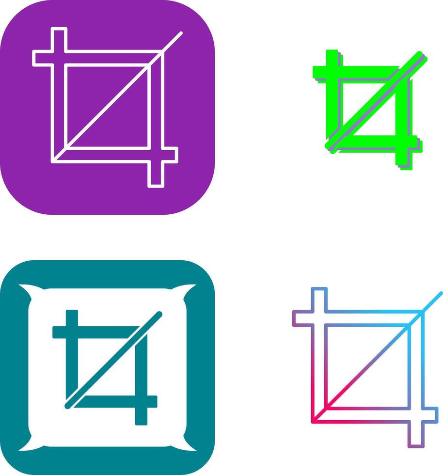 Unique Crop Icon Design vector