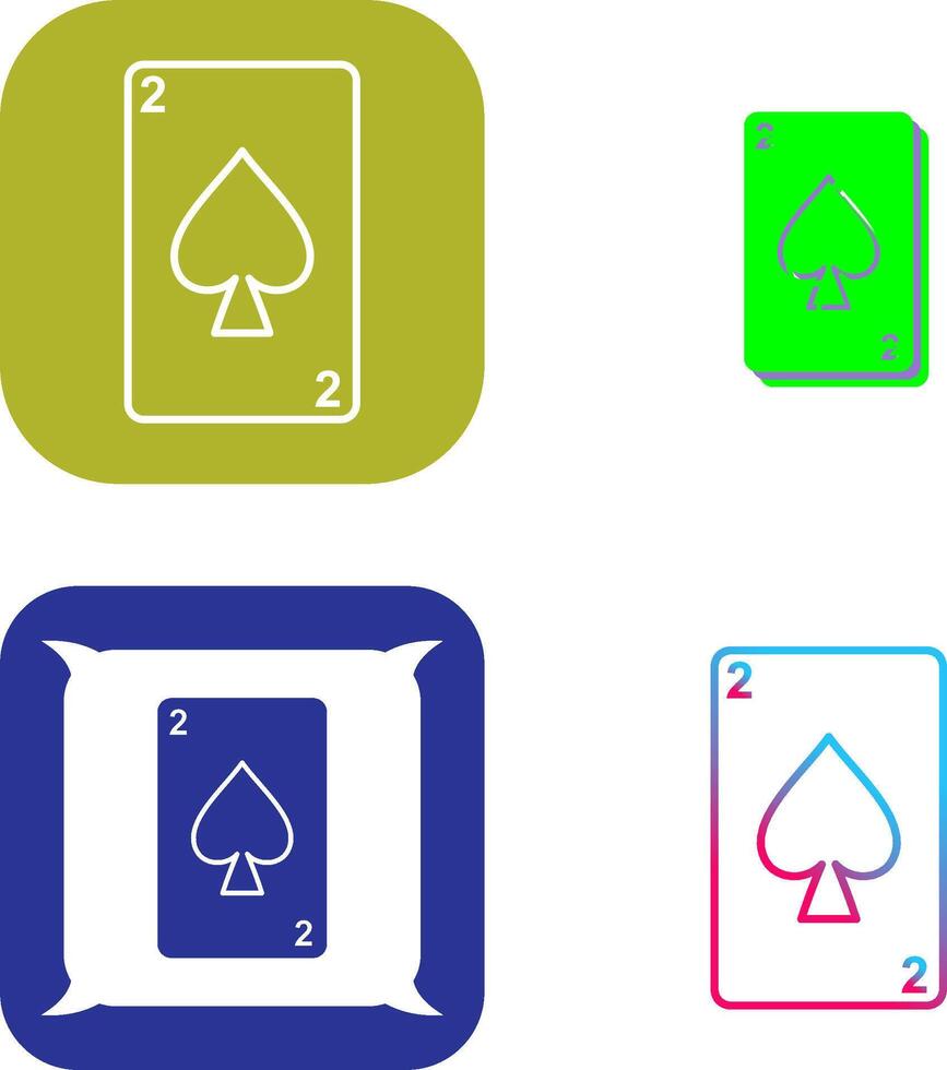 Spades Card Icon Design vector