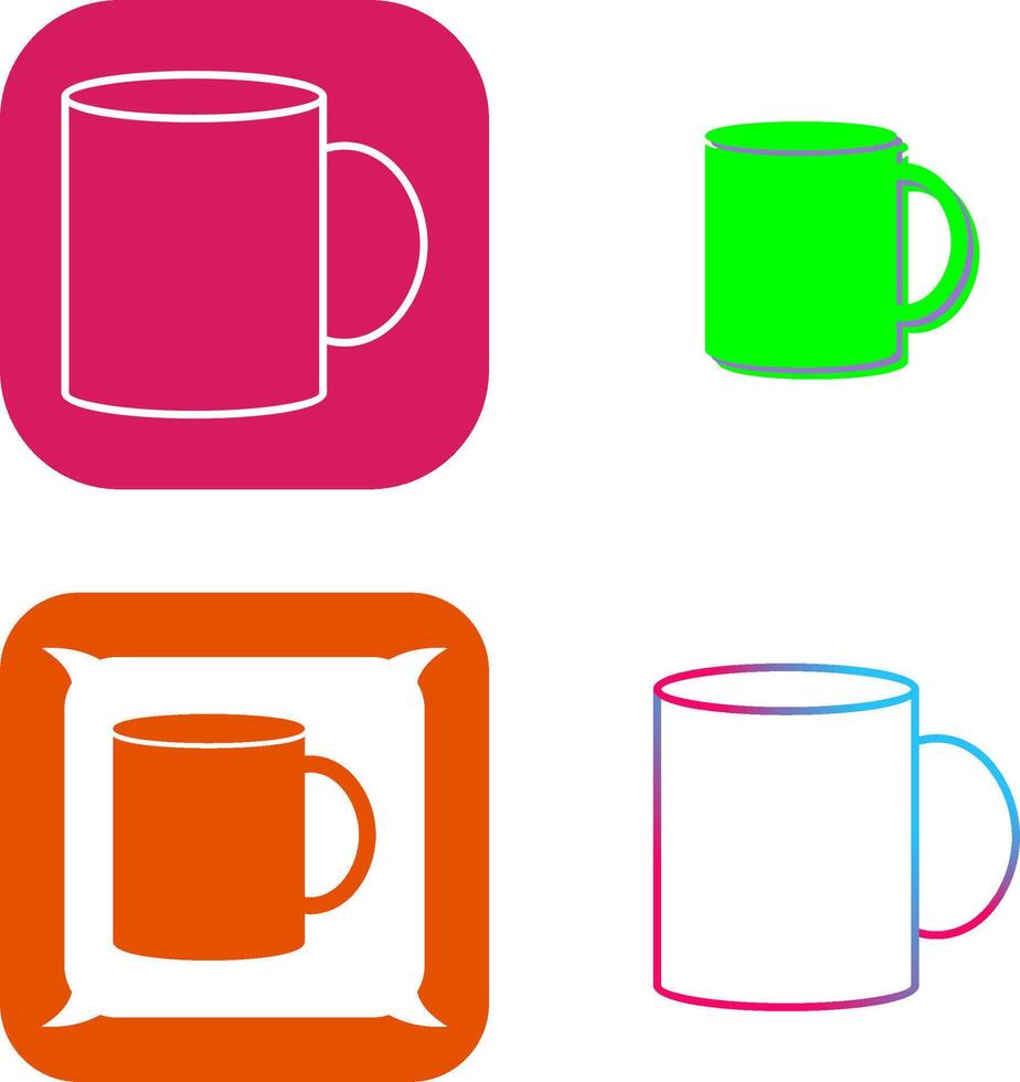 Coffee Mug Icon Design vector