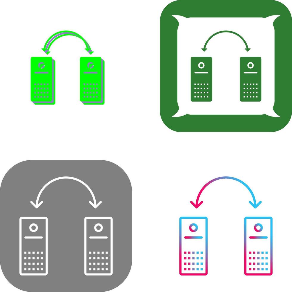 Unique Connected Systems Icon Design vector