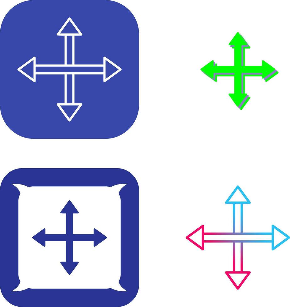 Unique Move Icon Design vector