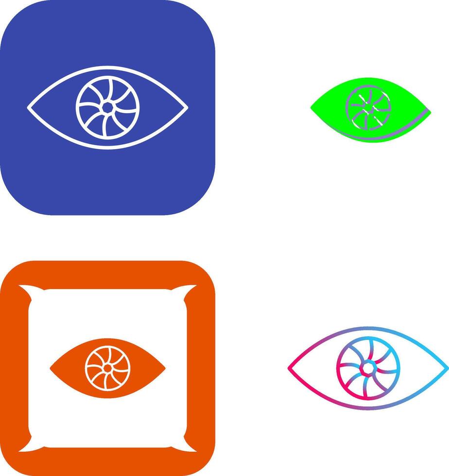 Unique Eye Icon Design vector