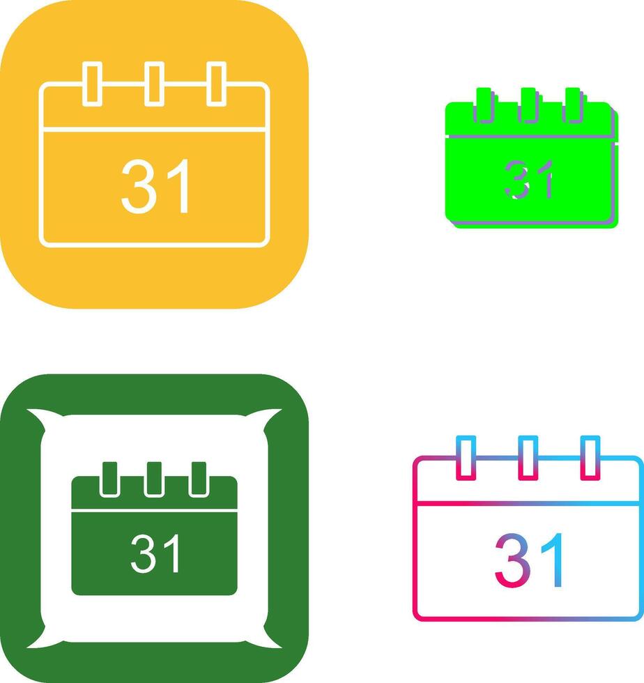 Unique Calendar Icon Design vector