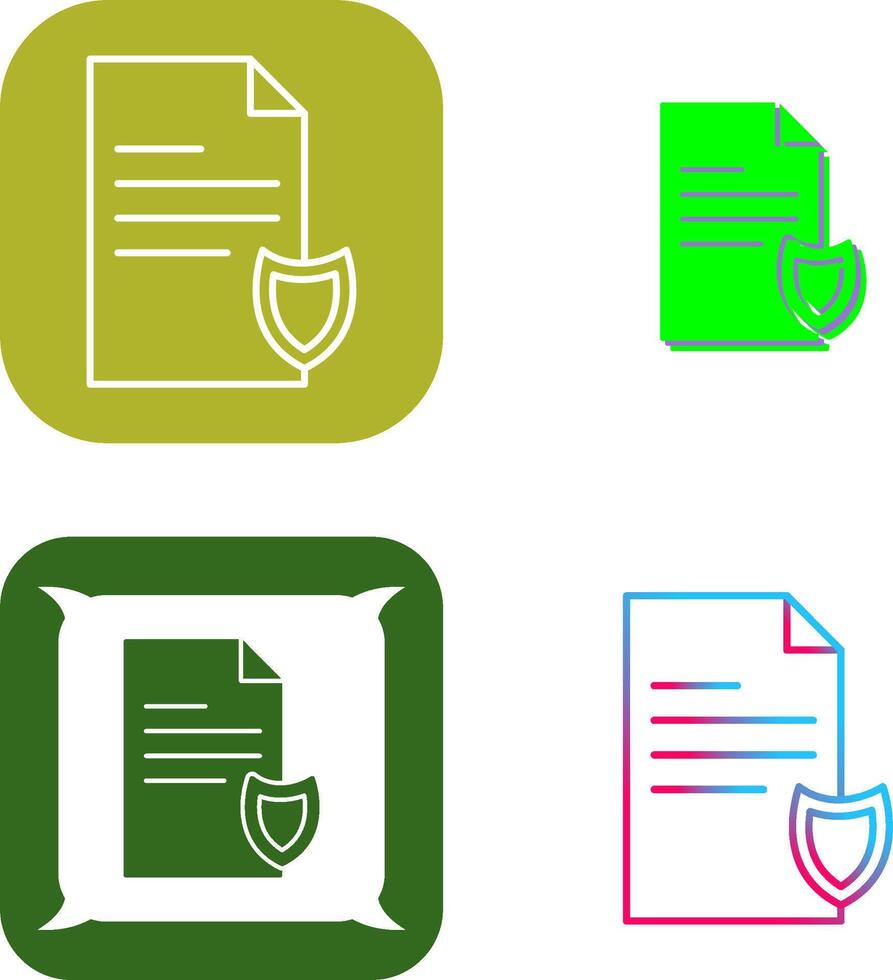 Private Document Icon Design vector