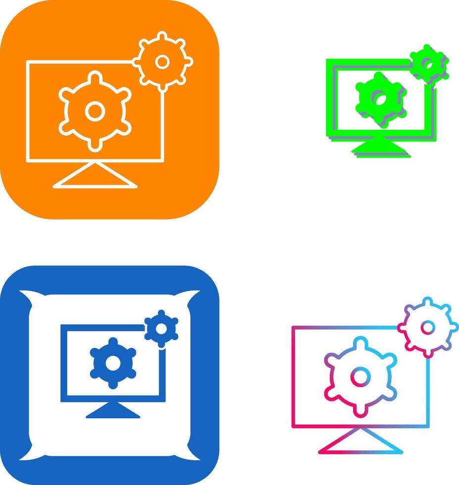 Development Tools Icon Design vector