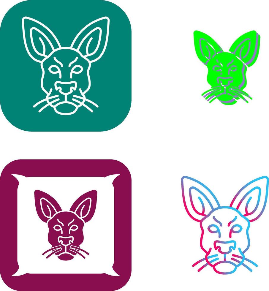 Kangaroo Icon Design vector