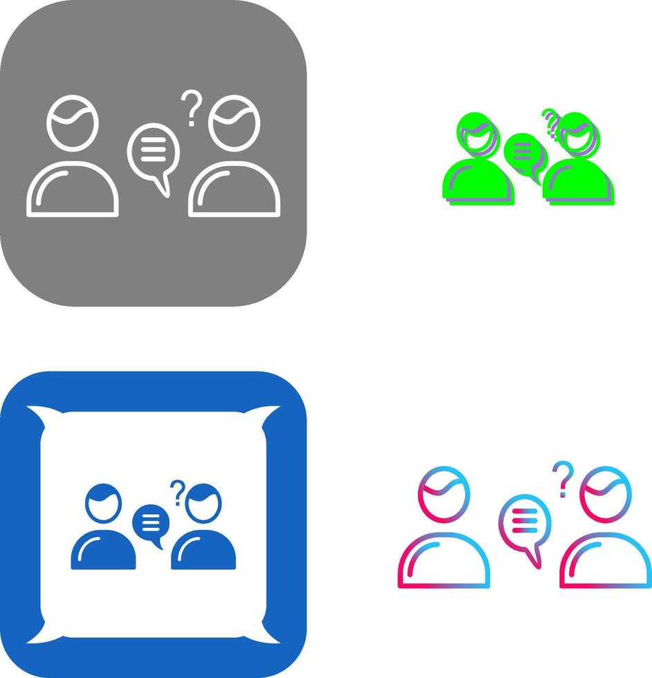 Unique Consulting Services Icon Design vector