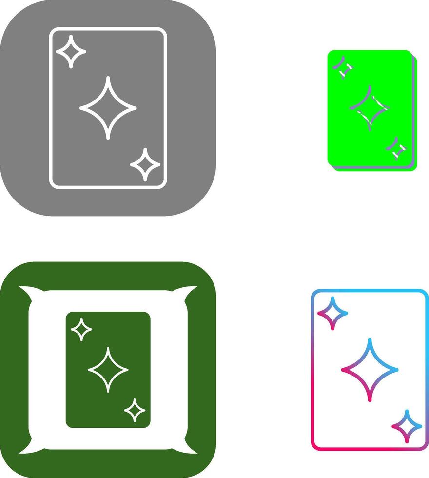 Unique Card Icon Design vector