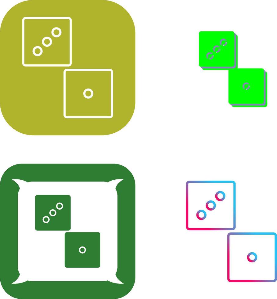 Unique Dice Icon Design vector