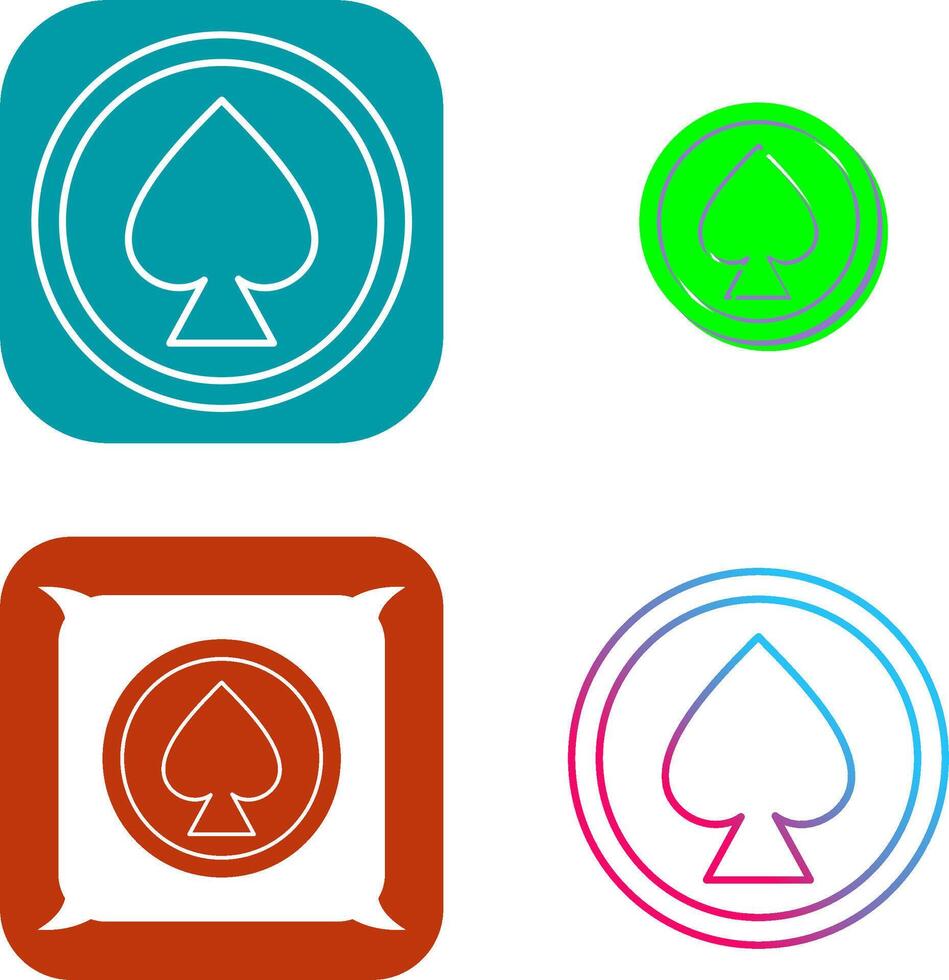 Unique Spade Icon Design vector
