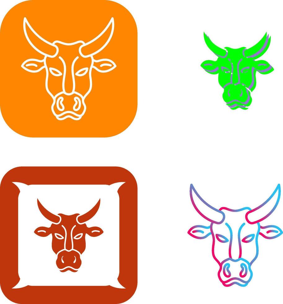 Cow Icon Design vector