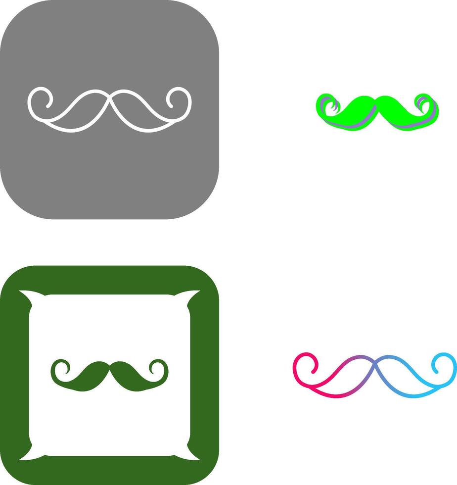 Moustache Icon Design vector