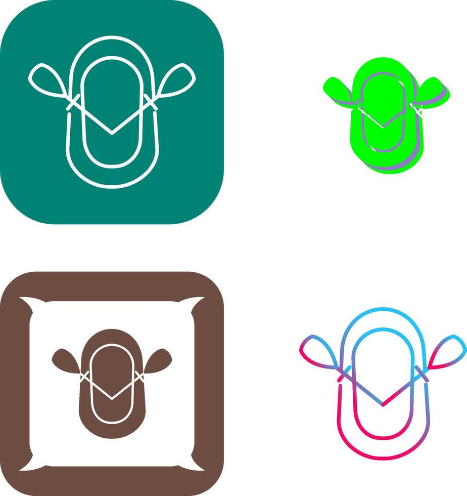 Dinghy Icon Design vector
