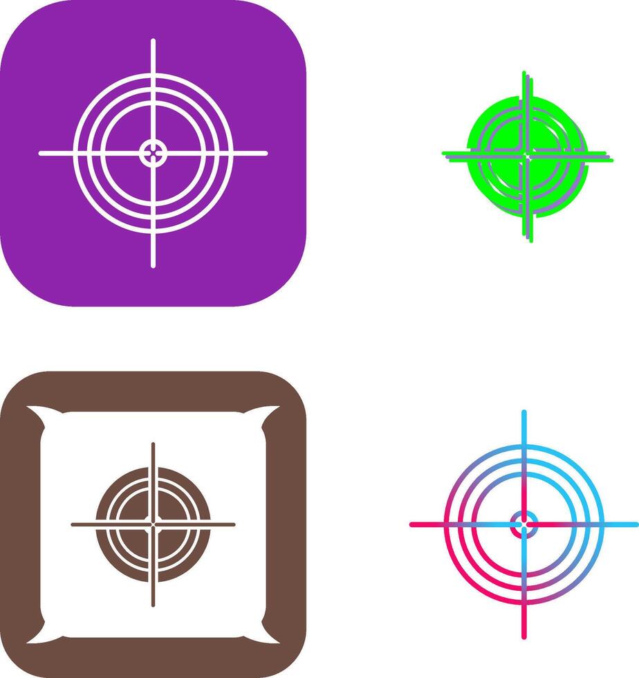 Unique Target Icon Design vector