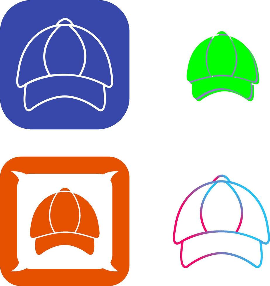 P Cap Icon Design vector