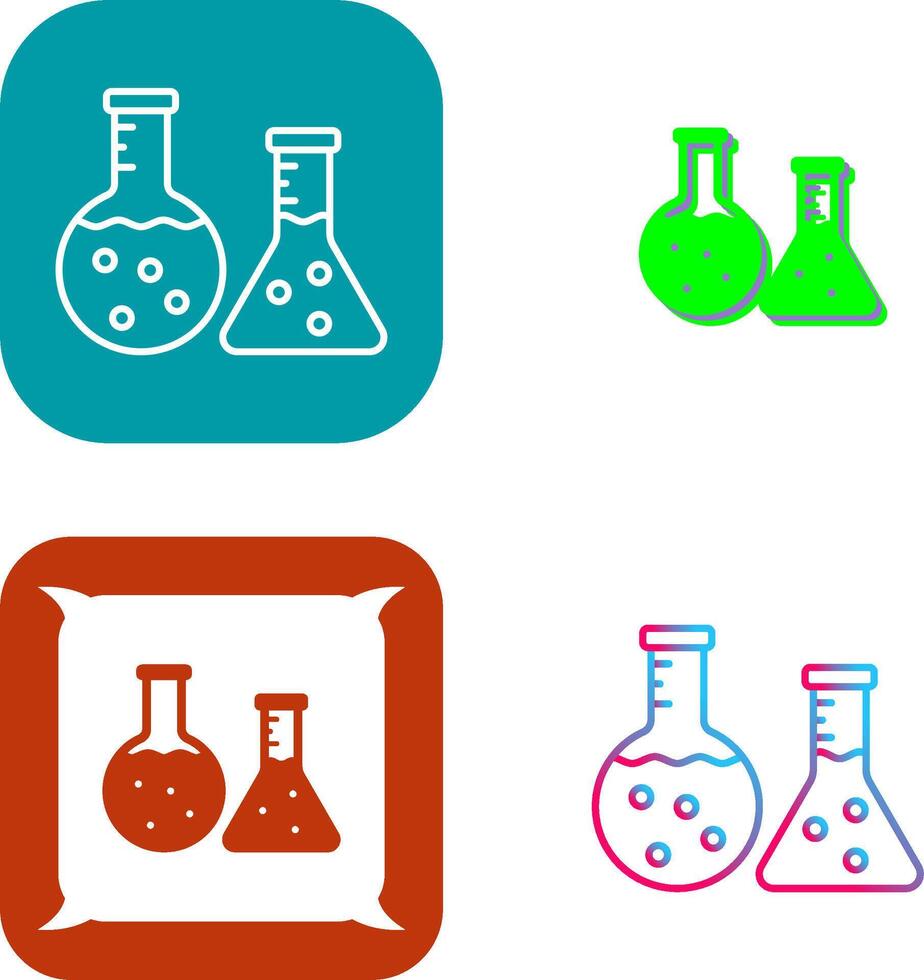 Flask Icon Design vector
