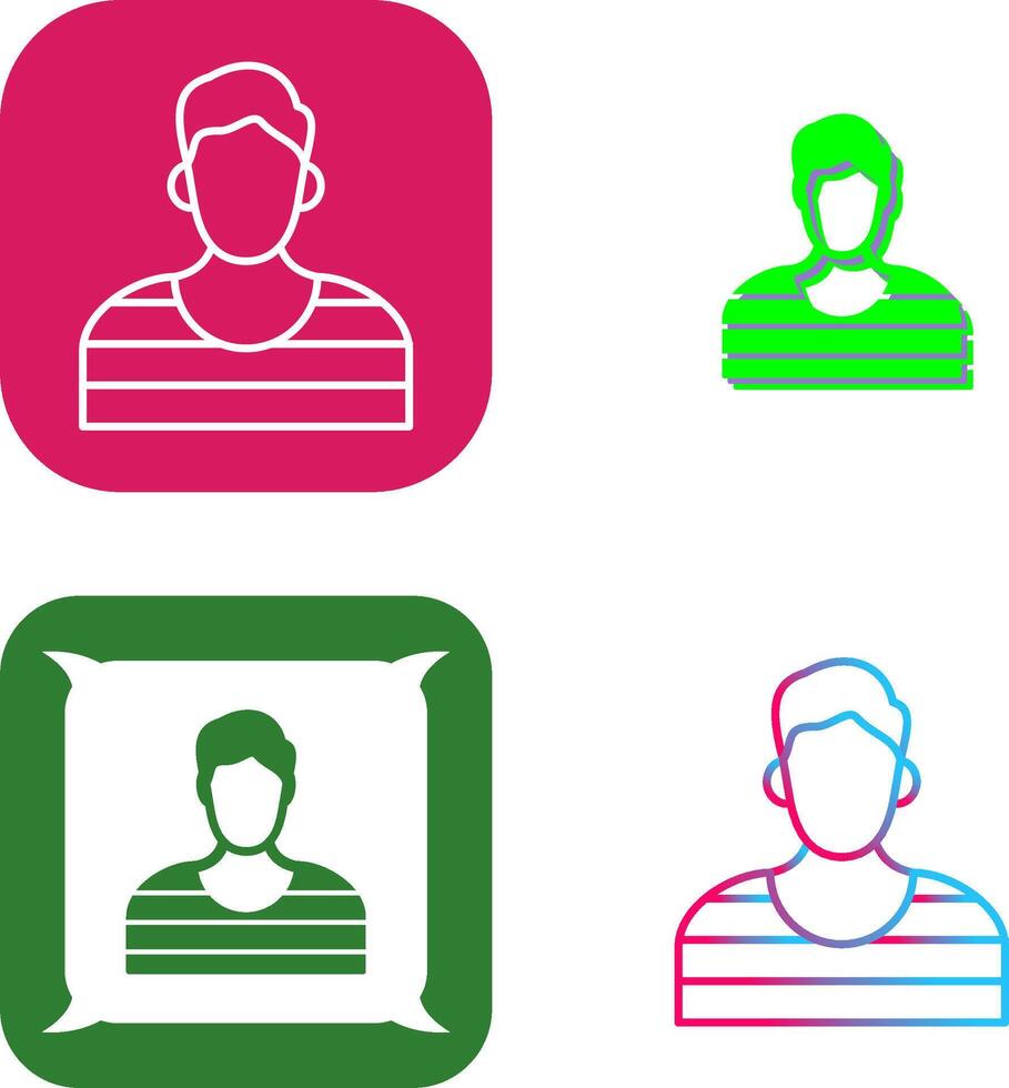 Prisioner Icon Design vector