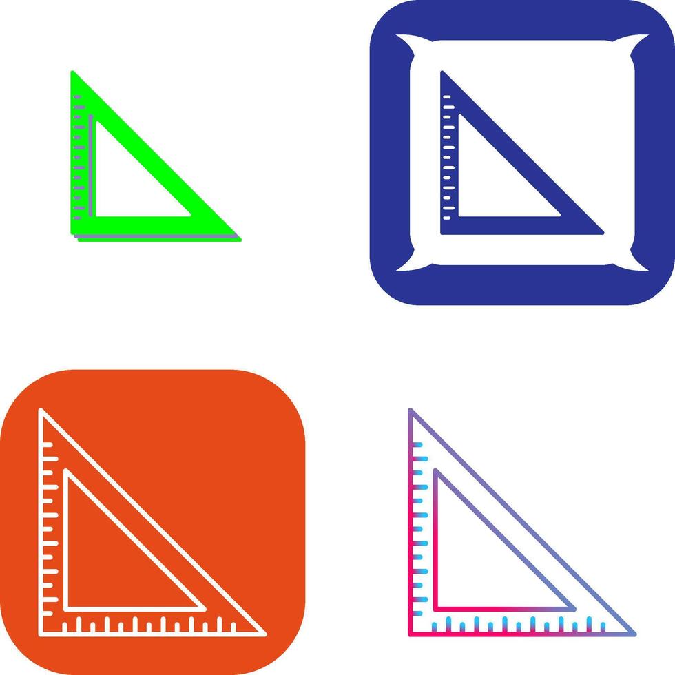 Set Square Icon Design vector