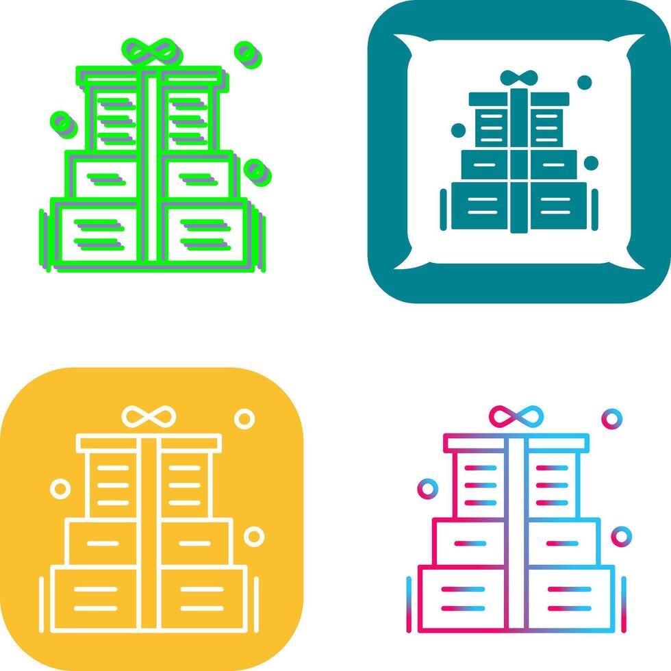 Gift Box Icon Design vector