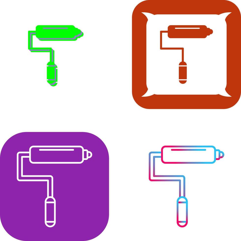 Paint Roller Icon Design vector
