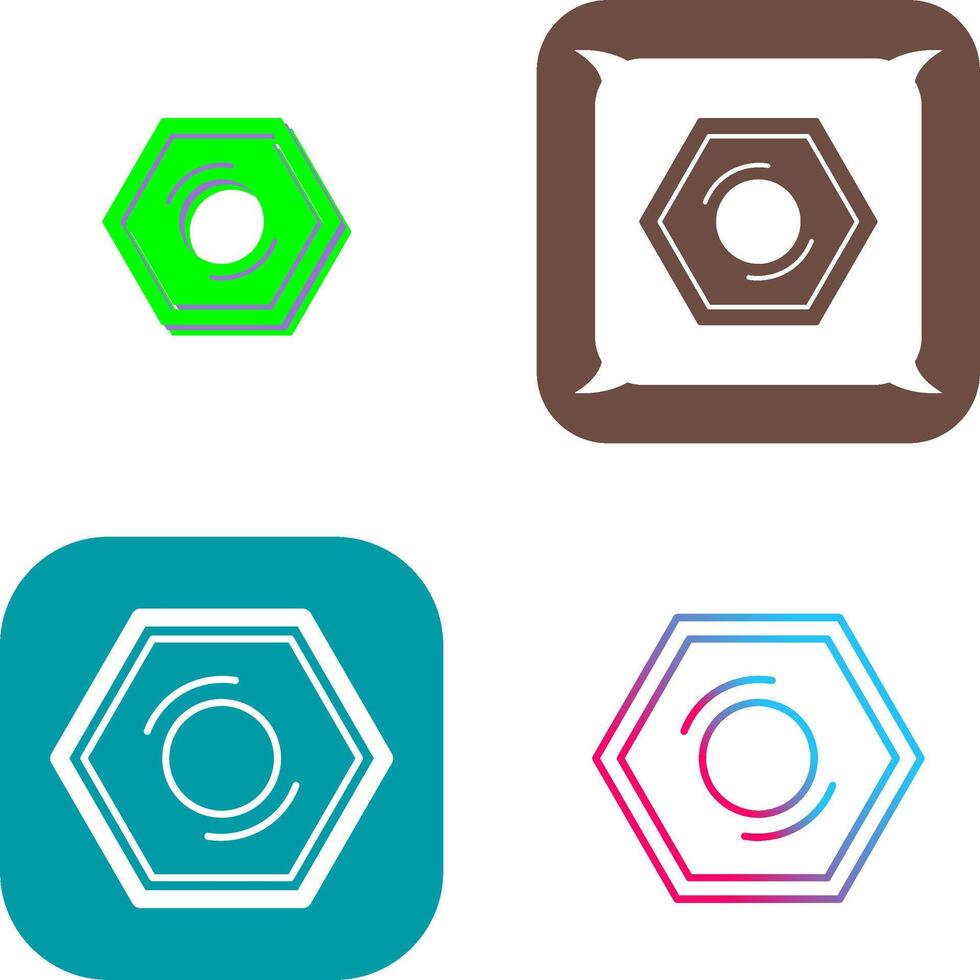 Nut Icon Design vector