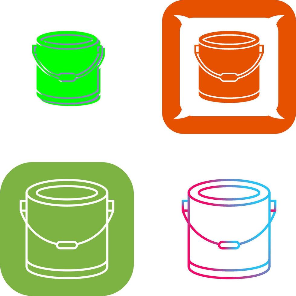 Paint Bucket Icon Design vector