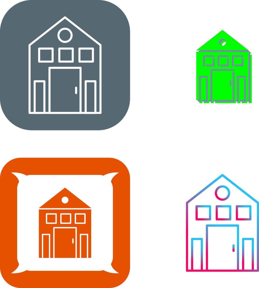 Building Icon Design vector