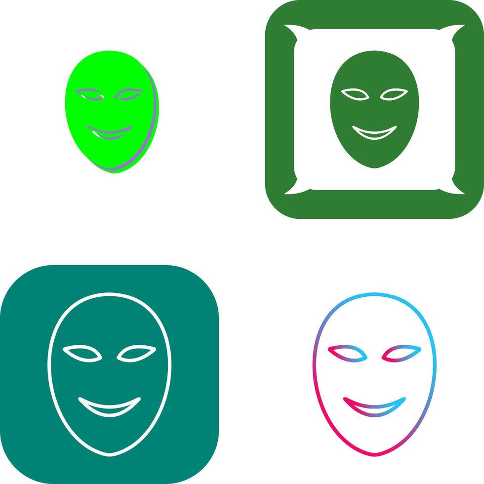 Ancient Face Mask Icon Design vector