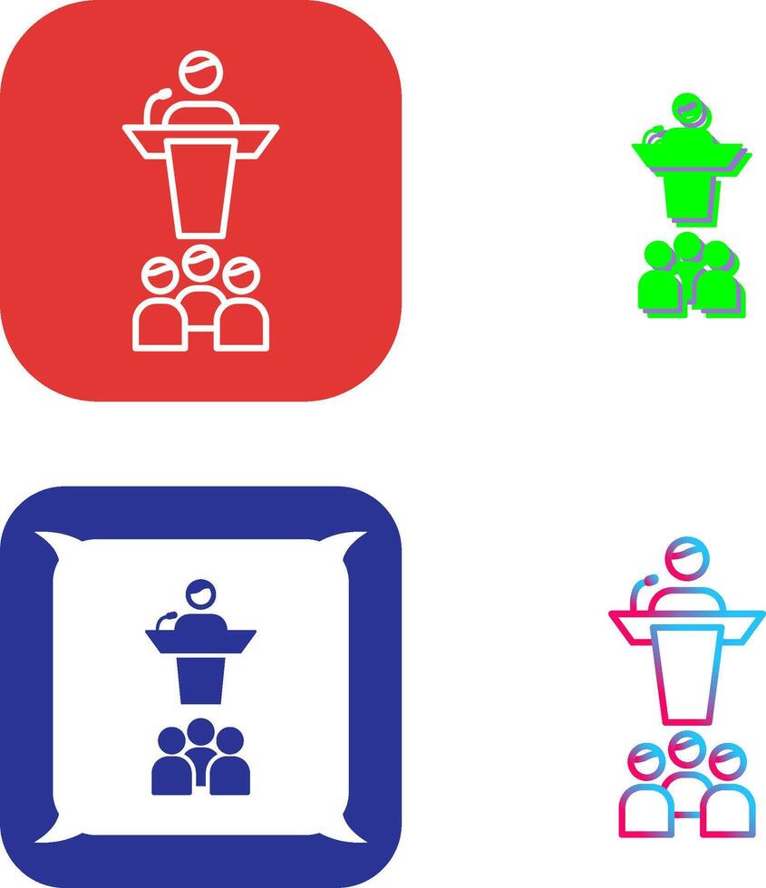 Seminar Icon Design vector