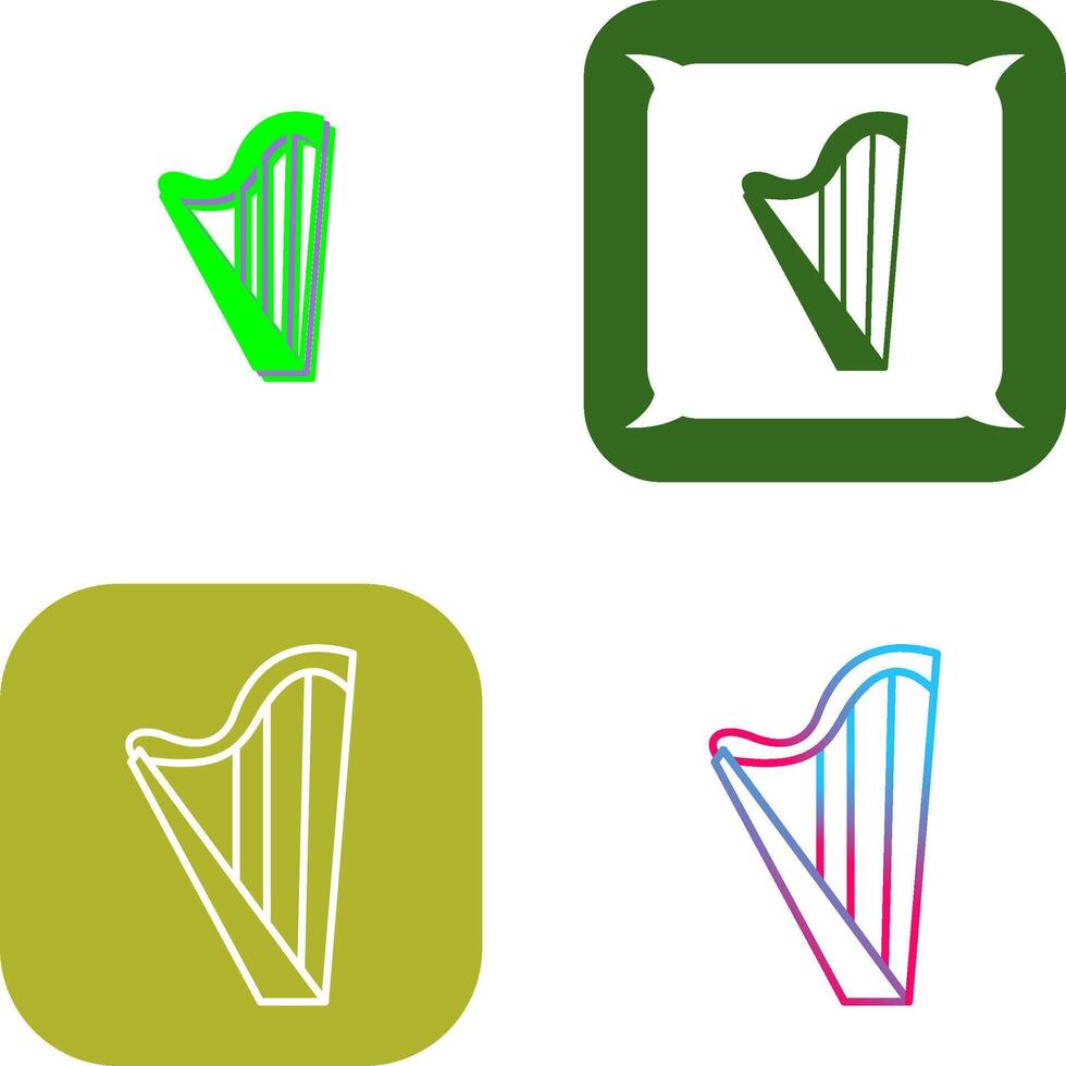 Harp Icon Design vector