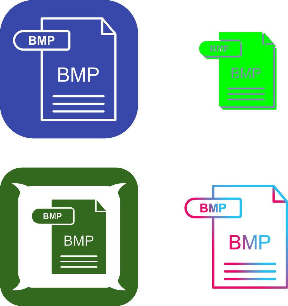 BMP Icon Design vector