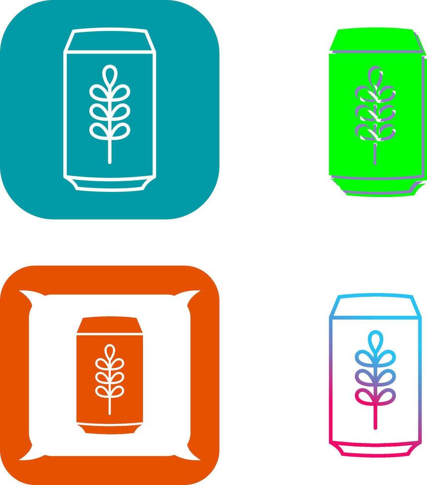 Beer Can Icon Design vector