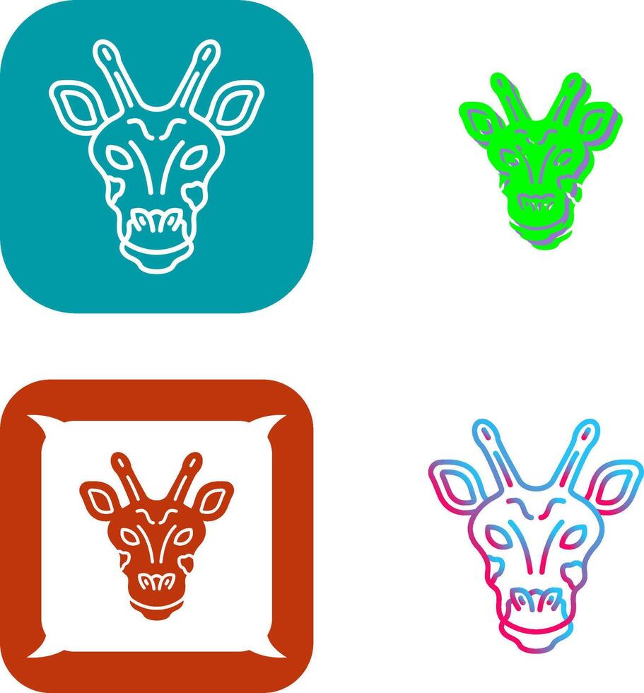 Giraffe Icon Design vector