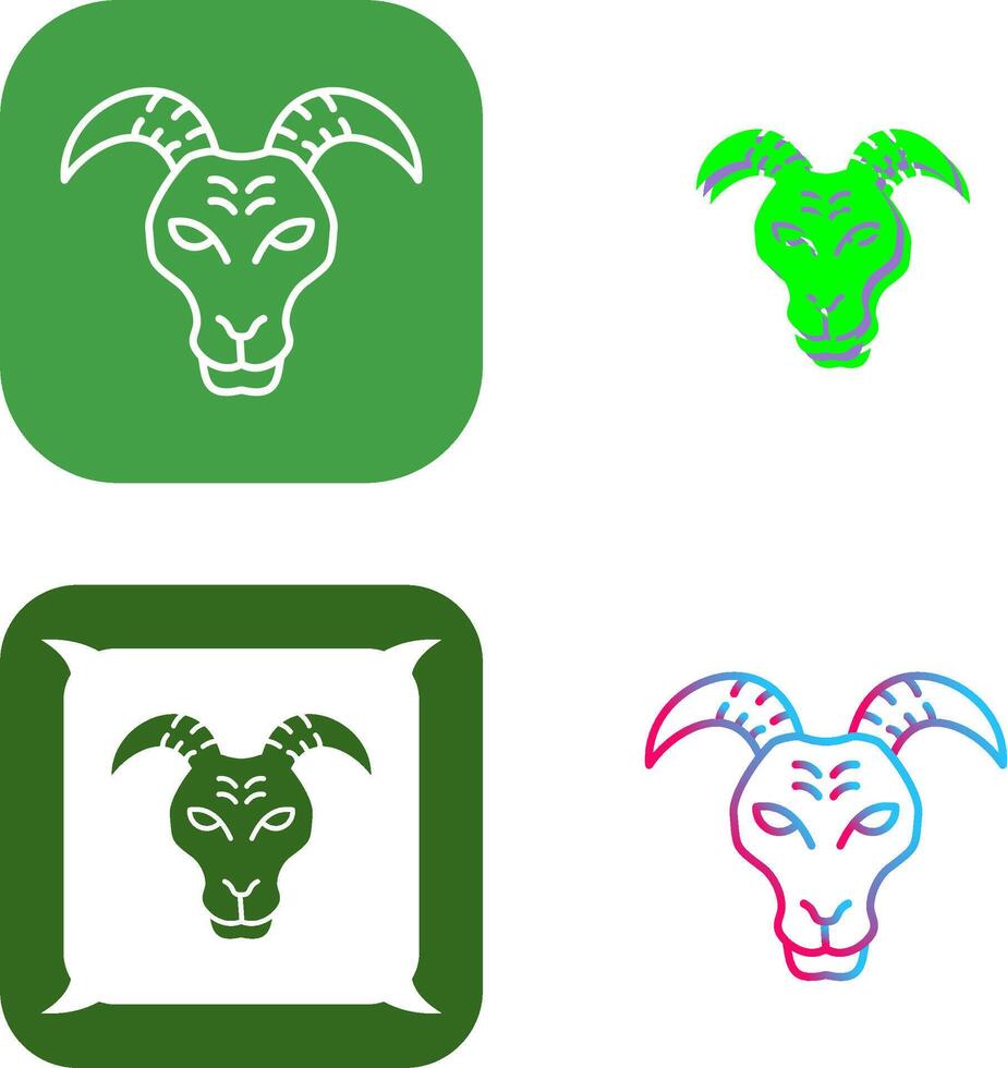 Goat Icon Design vector