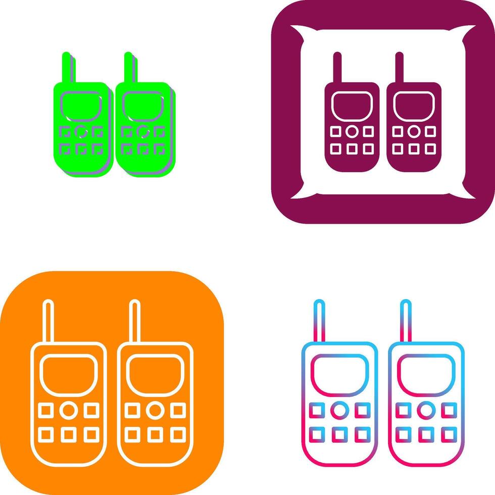 Walkie Talkie Icon Design vector