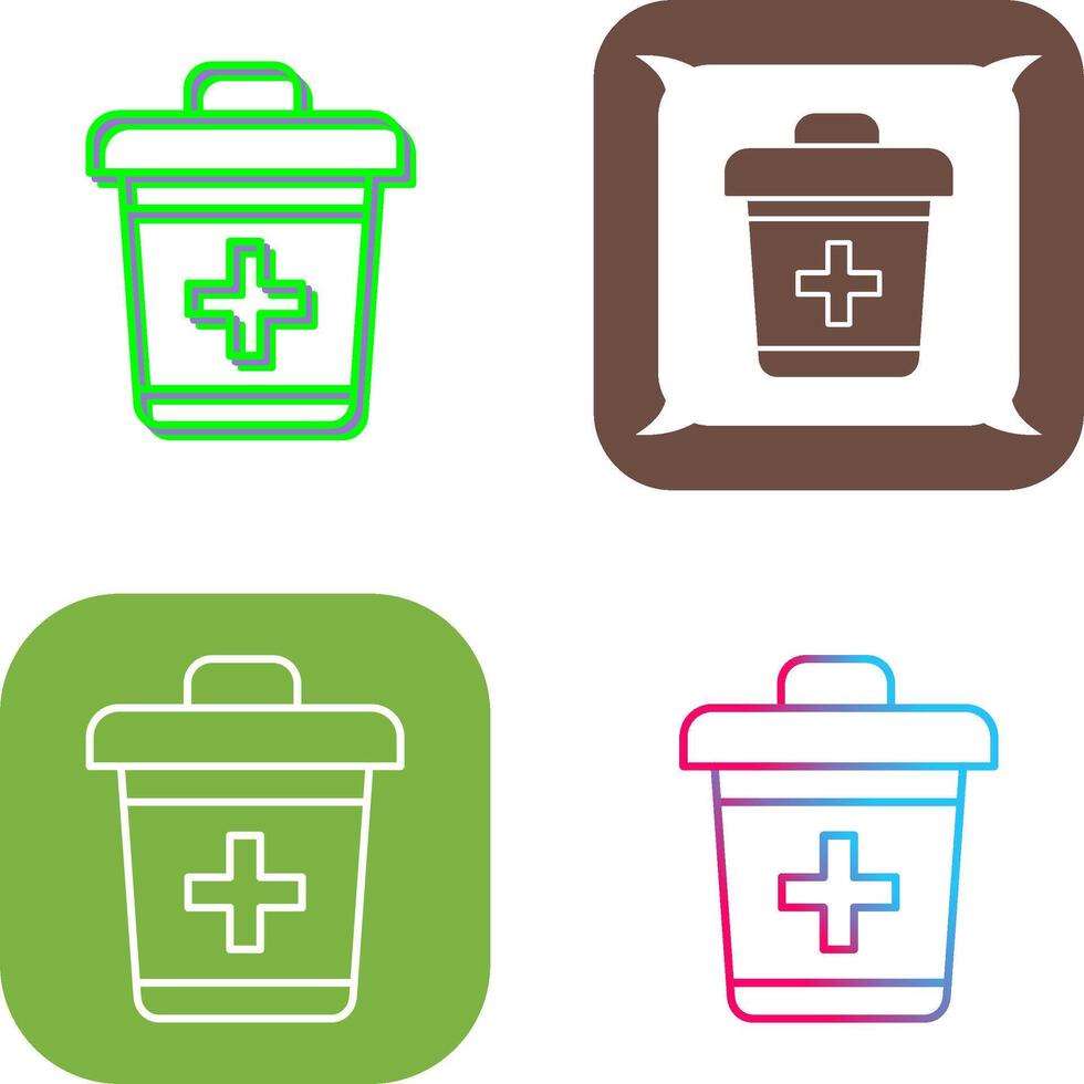 Dustbin Icon Design vector