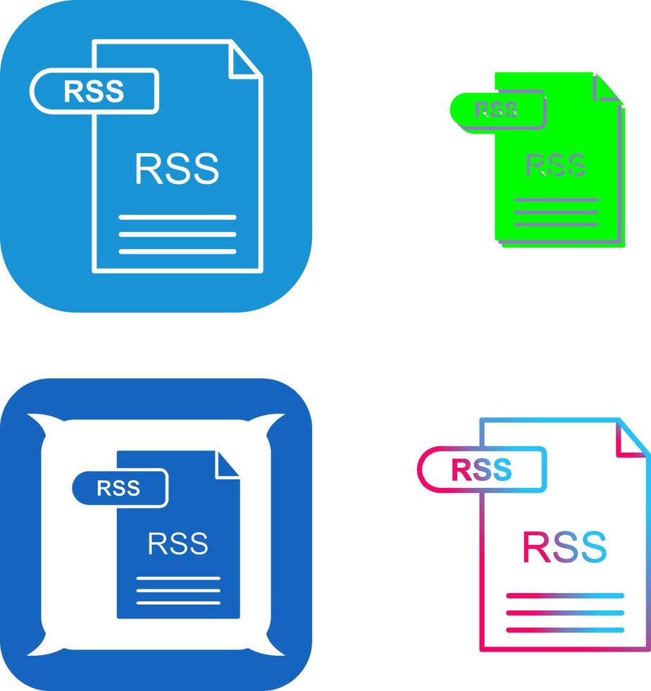 RSS Icon Design vector