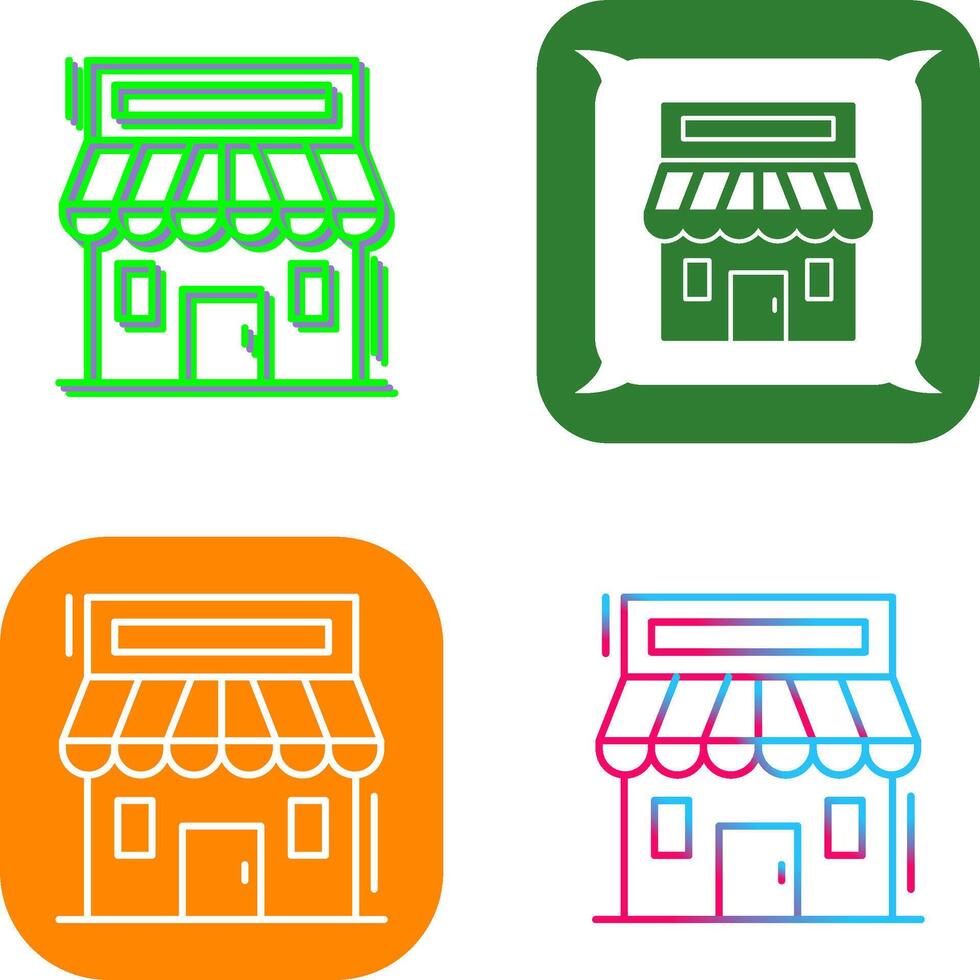 Retail Place Icon Design vector