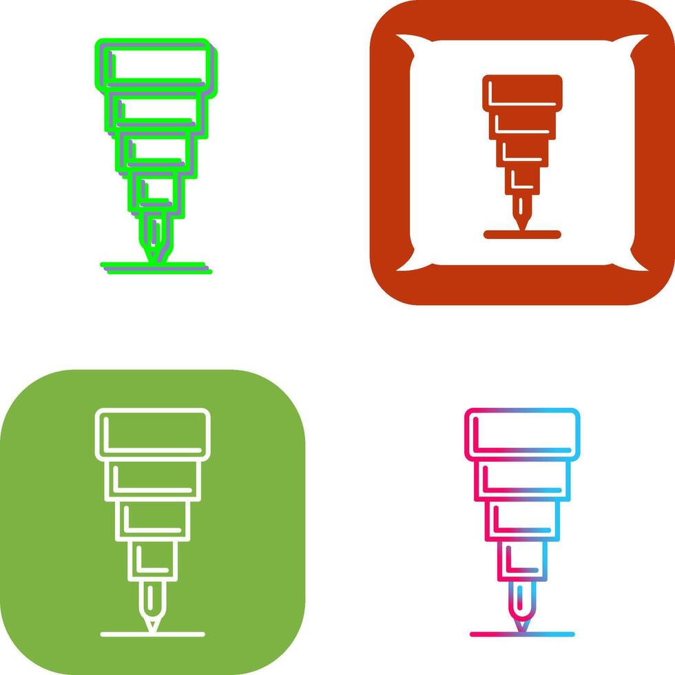 Fine Tip Pen Icon Design vector