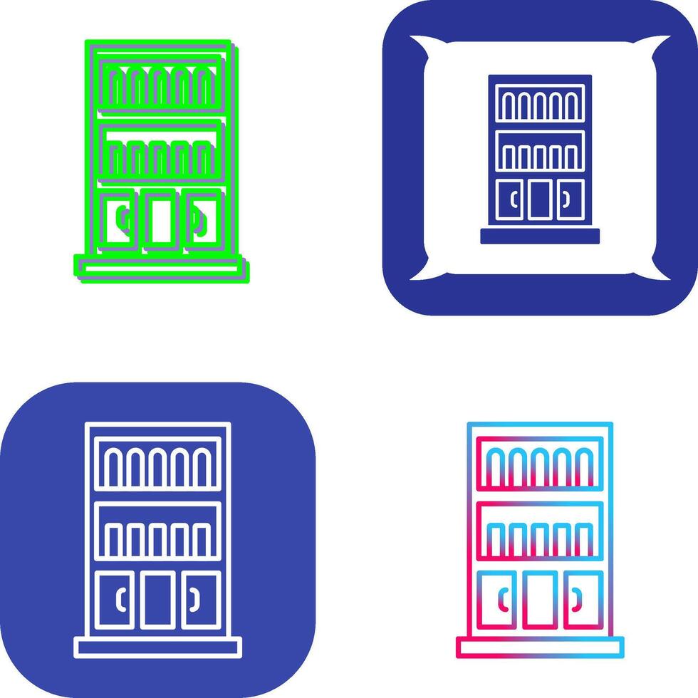 Book Shelf Icon Design vector
