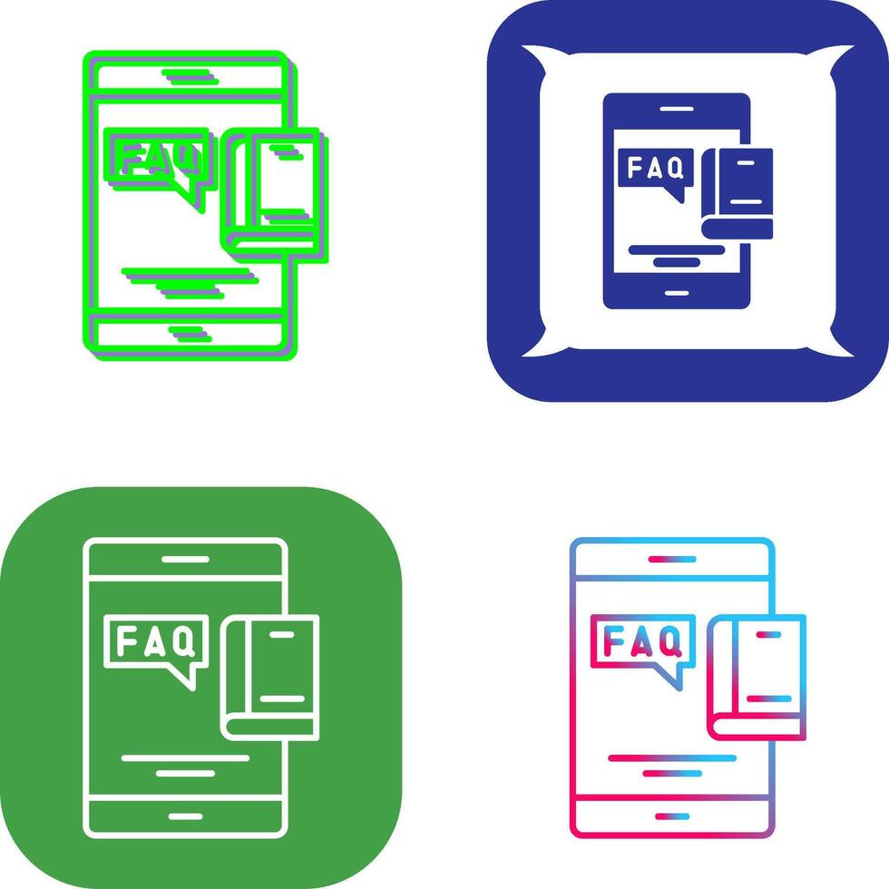 Faq Icon Design vector