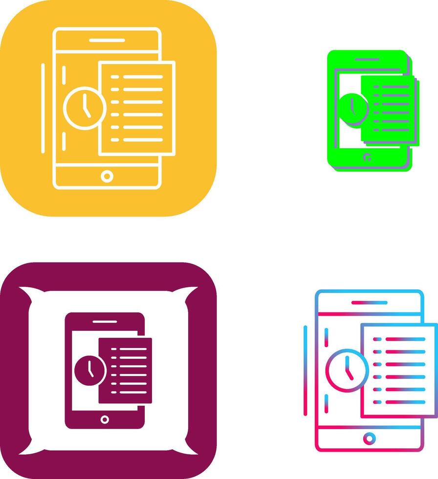 Online Quiz Icon Design vector