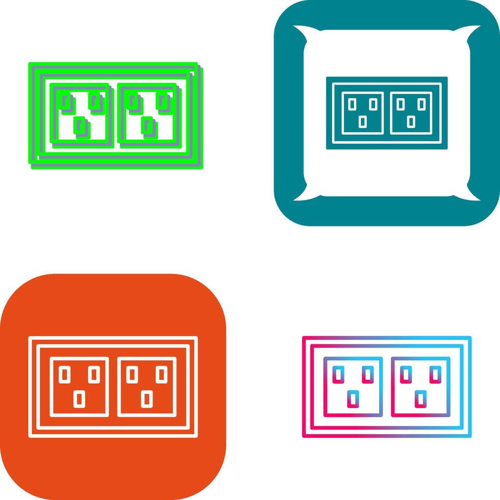 Socket Icon Design vector