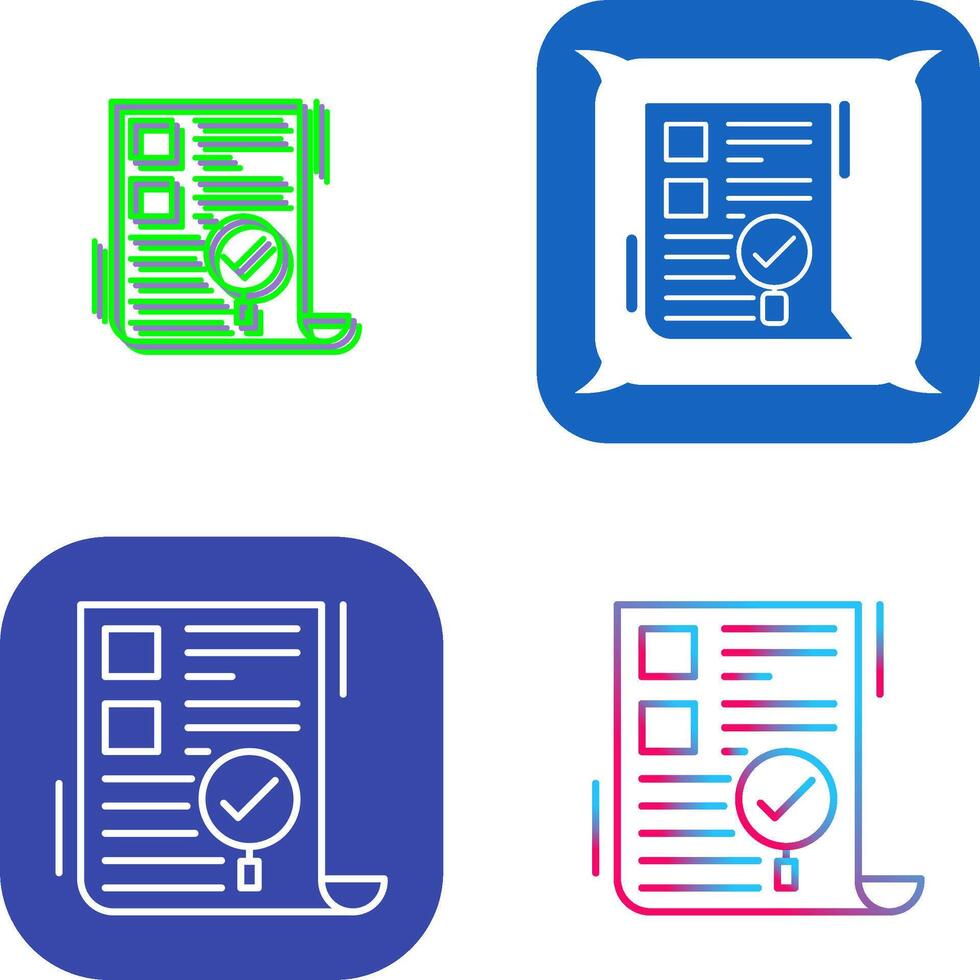 SEO Audit Icon Design vector